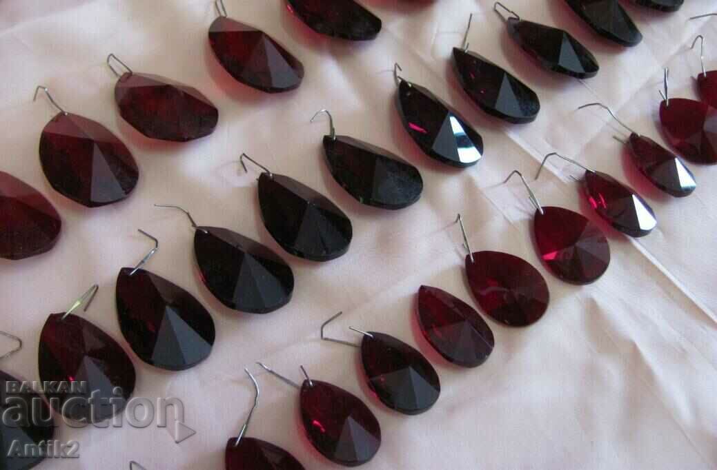 Delivery of 30 Ruby Crystal Chandelier Pendants Delivery of 30 Ruby Crystal Chandelier Pendants