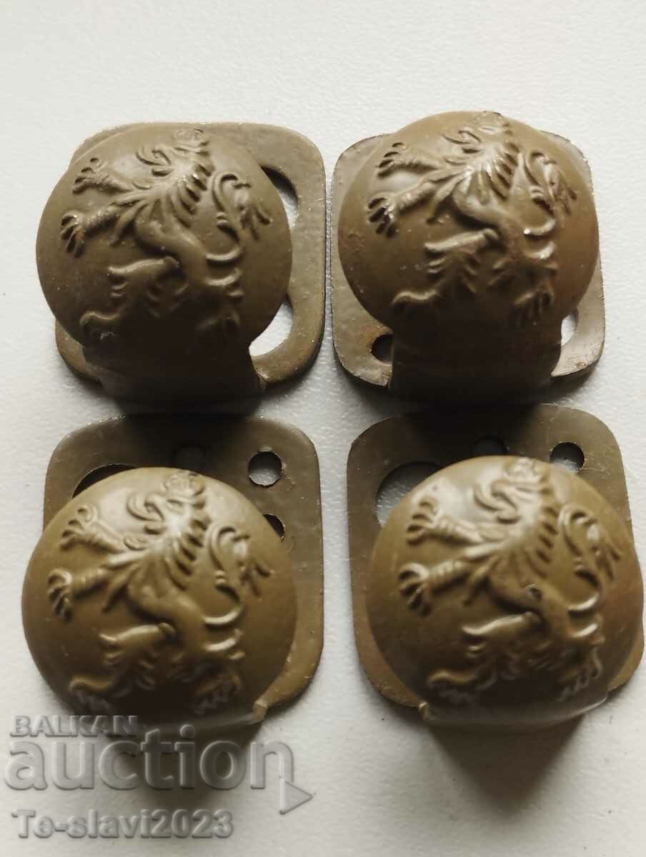 ROYAL Military BELT CARRIERS, buttons - Kingdom of Bulgaria
