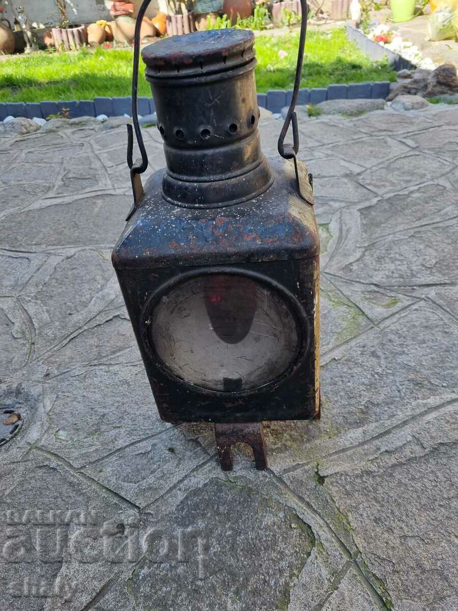 Auction  Old railway lantern