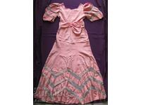 Γυναικείο φόρεμα από μετάξι και τούλι της δεκαετίας του '30