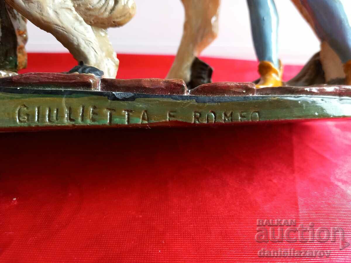 G. Ruggeri, Figurină mare din porțelan Romeo și Julieta - 6