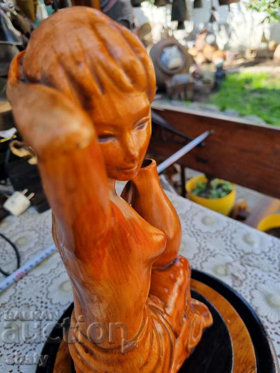 Old wooden figure. Sculpture. - 6