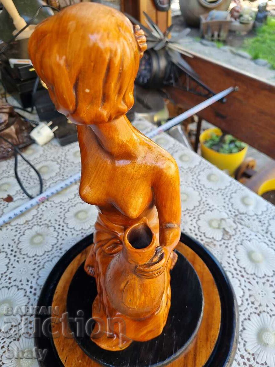 Old wooden figure. Sculpture. - 7