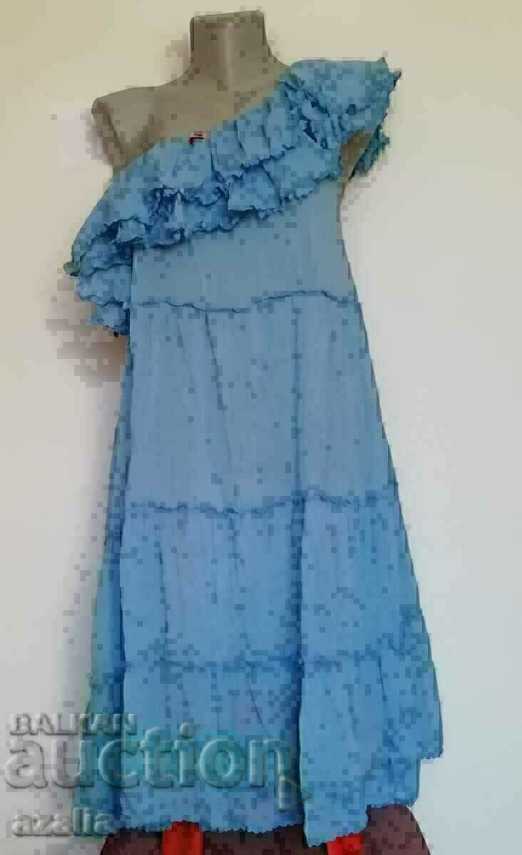 Light blue summer airy dress