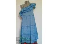 Μπλε καλοκαιρινό αέρινο φόρεμα