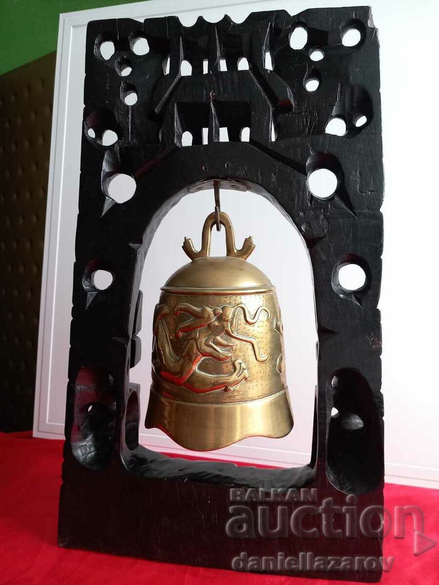 Old BUDDHIST Gong, Bell, Dragons - 5
