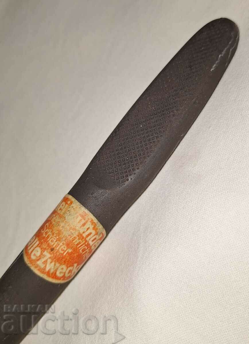 Auction Old fine German blade sharpener with label Auction Old fine German blade sharpener with label