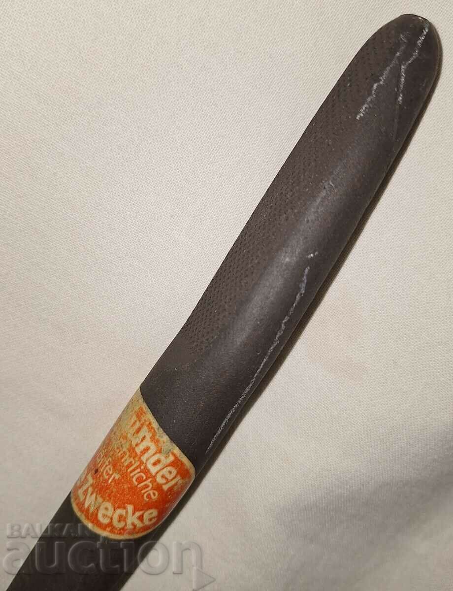 Delivery of Old fine German blade sharpener with label Delivery of Old fine German blade sharpener with label