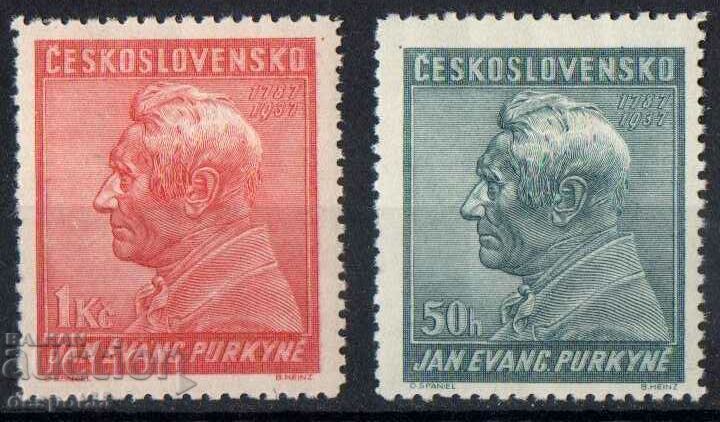1937 Cehoslovacia. 150 de ani de la nașterea lui Jan Evangelista.