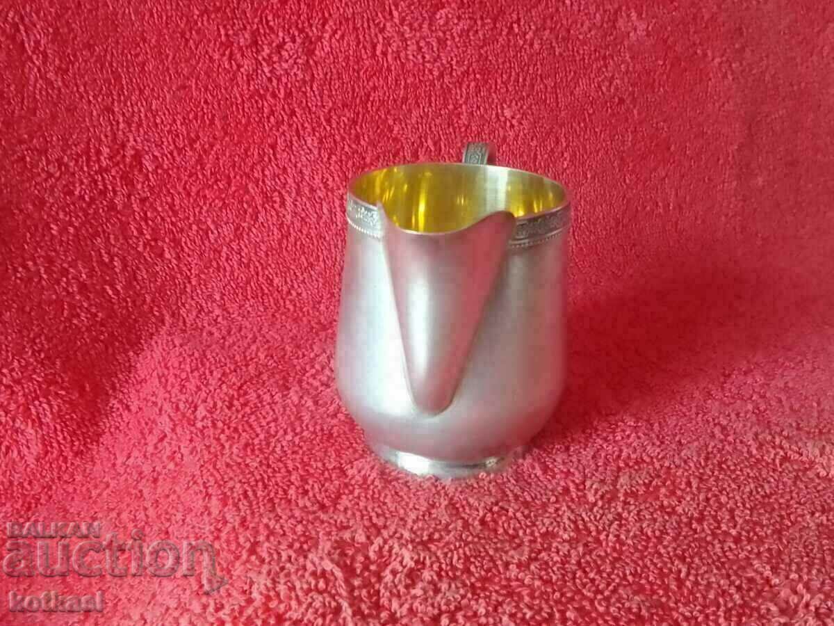Delivery of Old silver jug cup gilded sample 875 Russia USSR