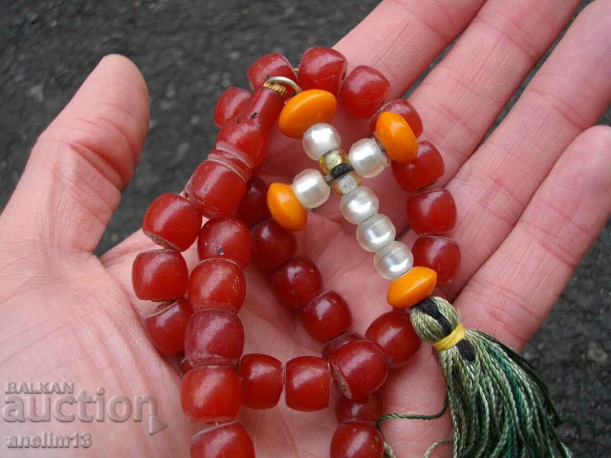 OLD RED ROSARY - 7