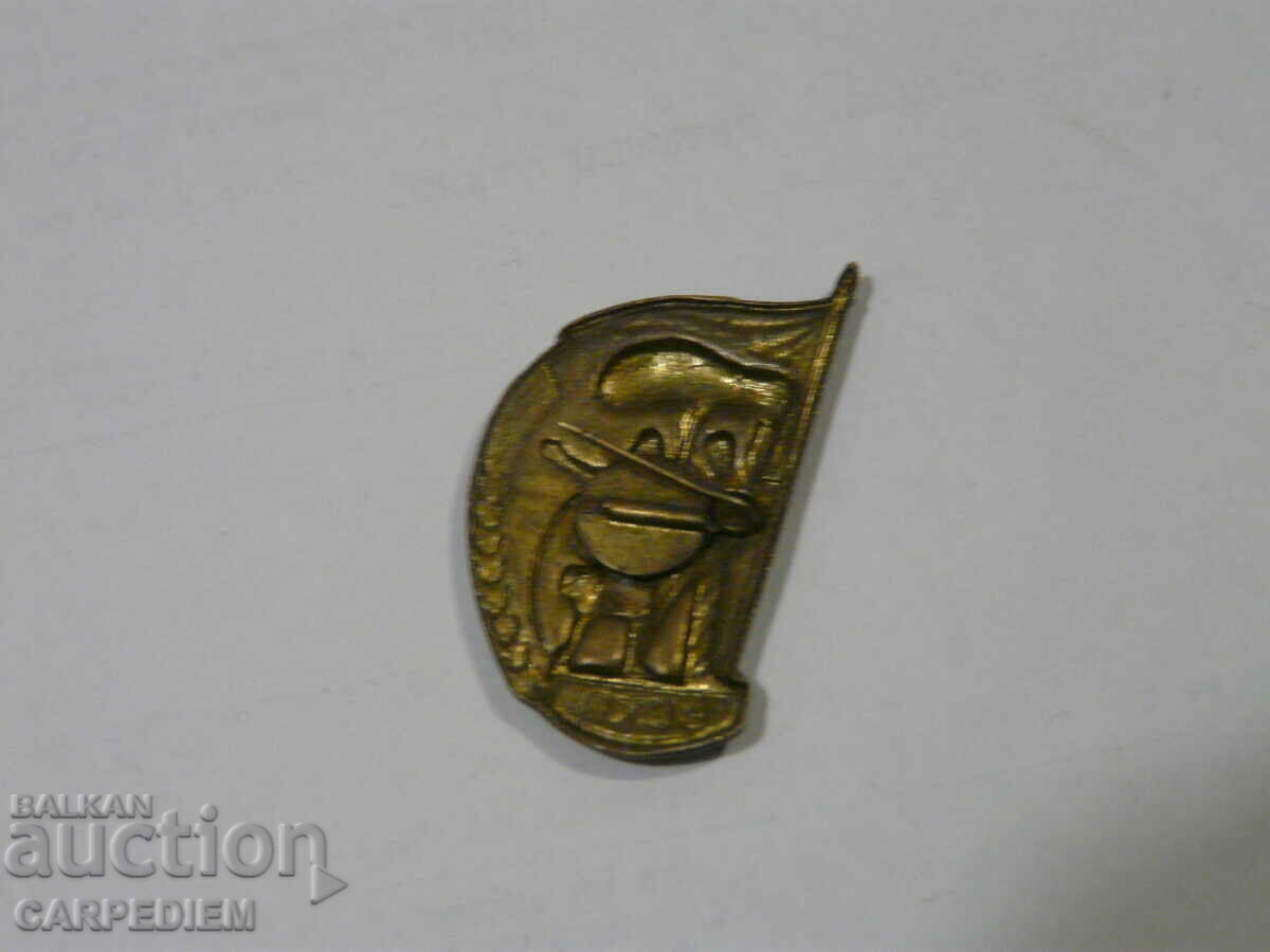 Auction  Old Russian enamel badge VSHV
