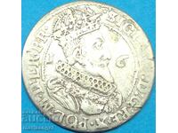Polonia 1/4 Thaler Orth Sigismund III Vas mare argint