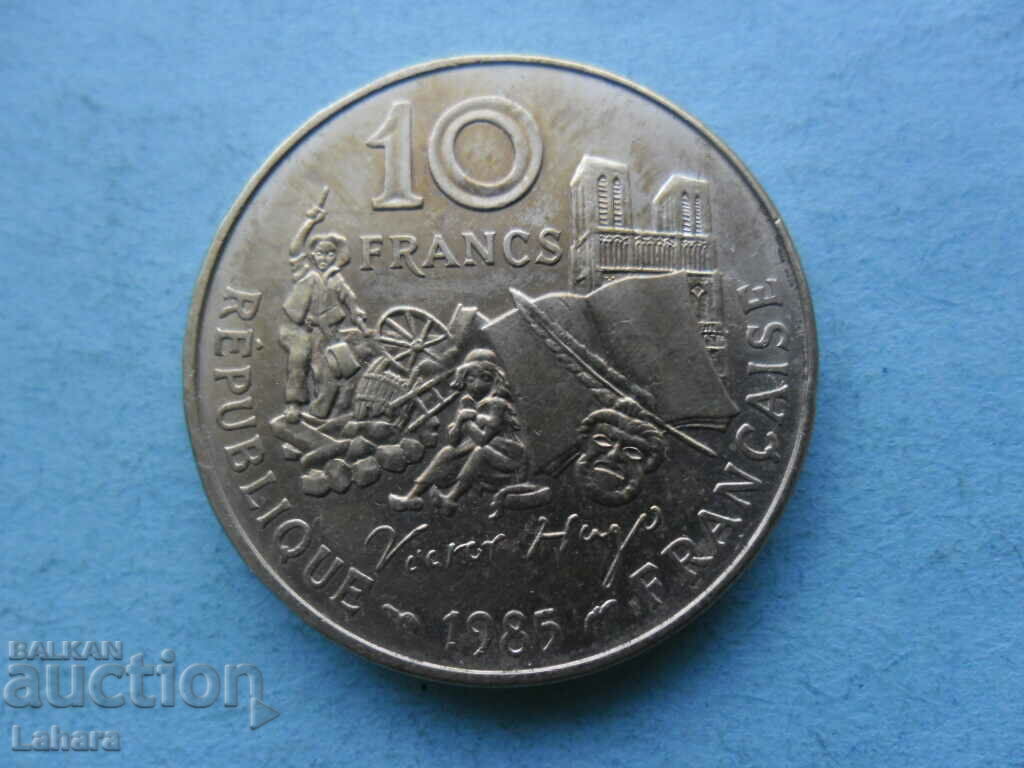 10 Franci 1985 Franta Victor Hugo