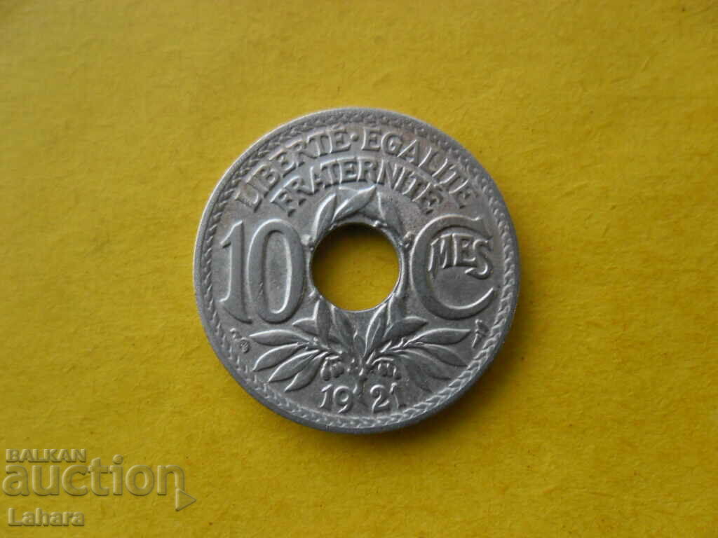 10 centimes 1921. Franta
