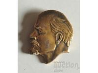 Insigna metalică Rusia „Basorelieful Lenin”