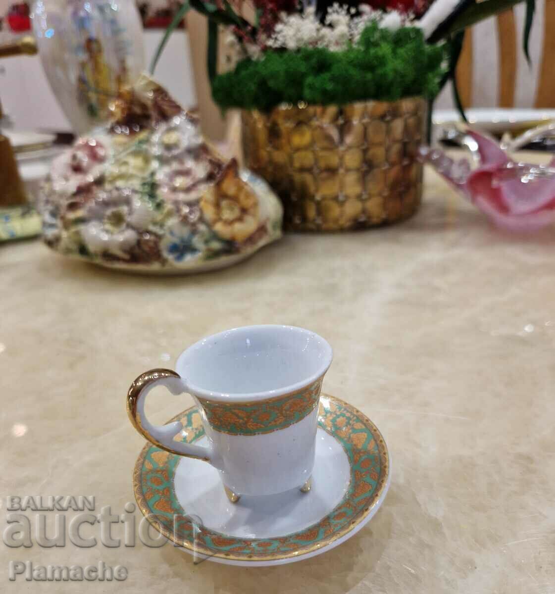 Limoges coffee cup with saucer