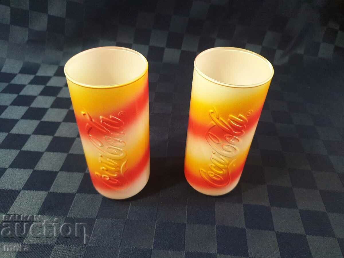 Γνήσια διαφημιστικά ποτήρια Coca Cola - 2 τεμάχια με τιμή 30.00 BGN | € 15.34 Γνήσια διαφημιστικά ποτήρια Coca Cola - 2 τεμάχια με τιμή 30.00 BGN | € 15.34