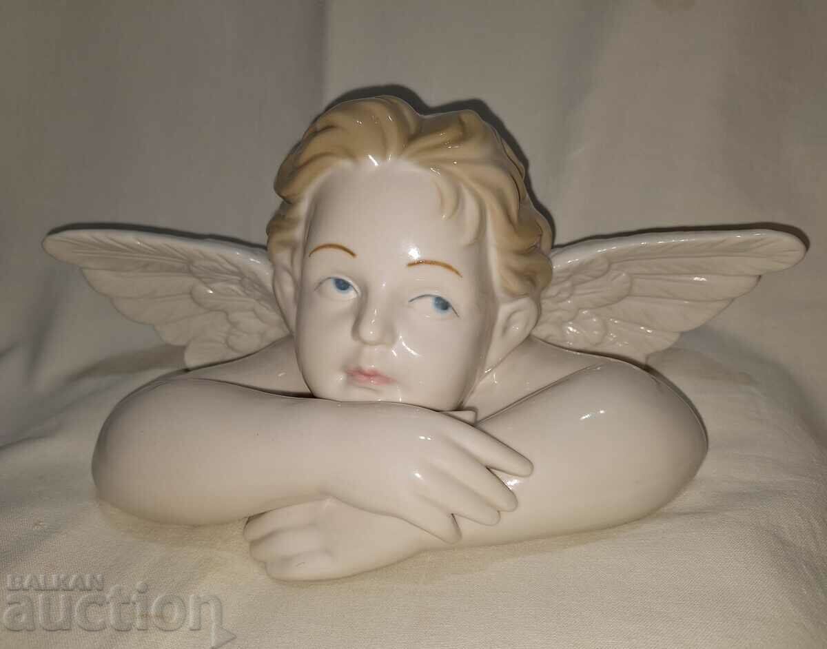 Vintage porcelain angel cherub figure with price 50.00 BGN | € 25.56 Vintage porcelain angel cherub figure with price 50.00 BGN | € 25.56