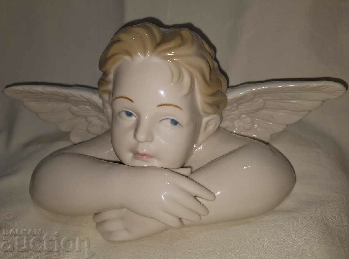 Vintage porcelain angel cherub figure