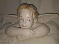 Figurină de heruvim de înger din porțelan de epocă