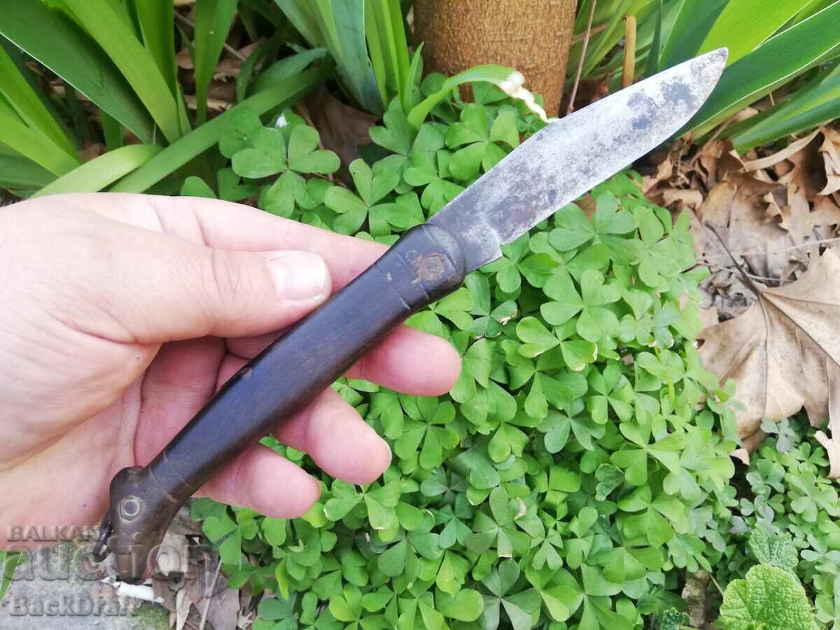 Old pocket knife, Gabrovo lady's foot knife - 6