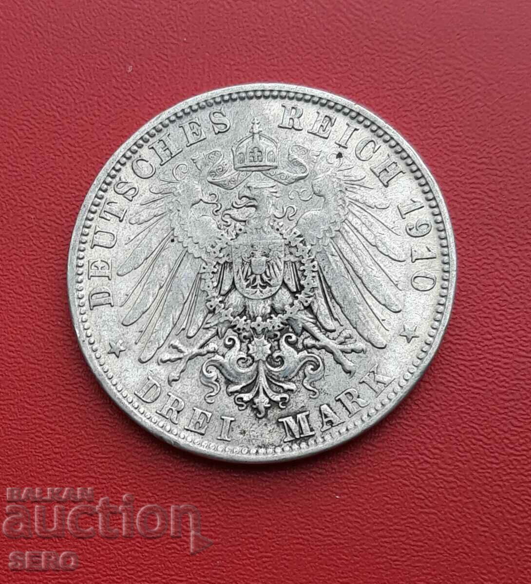 Германия-Бавария-3 марки 1910