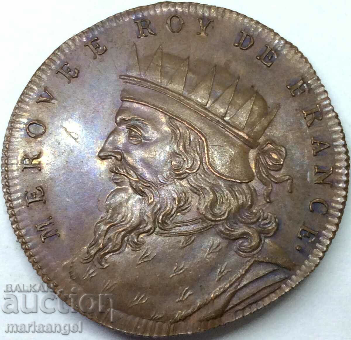 Medalia Franței 1830 Regele Attila Istoric. seria Ludovic Filip I