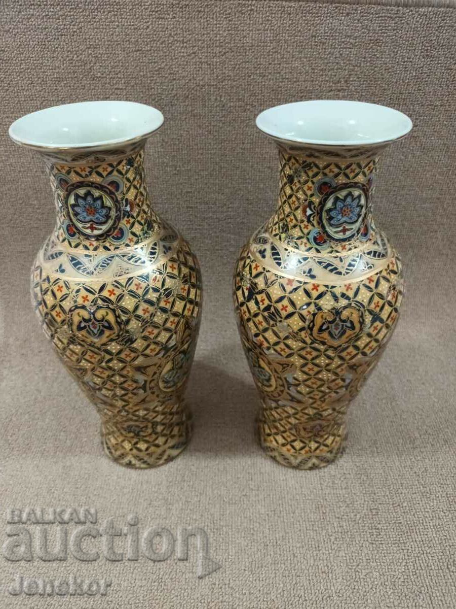 Hand painted Chinese vases.