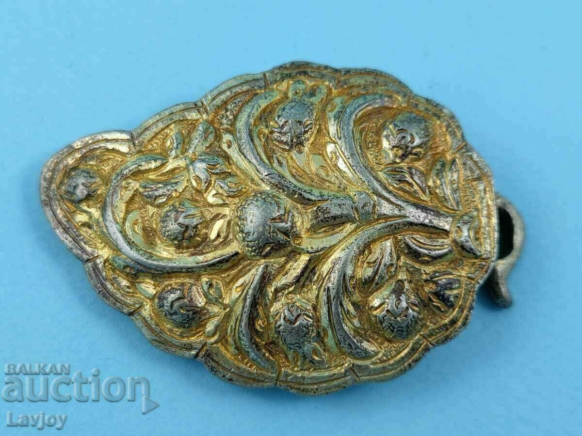 Small Silver Authentic Pafta with Gilding Unique - 6