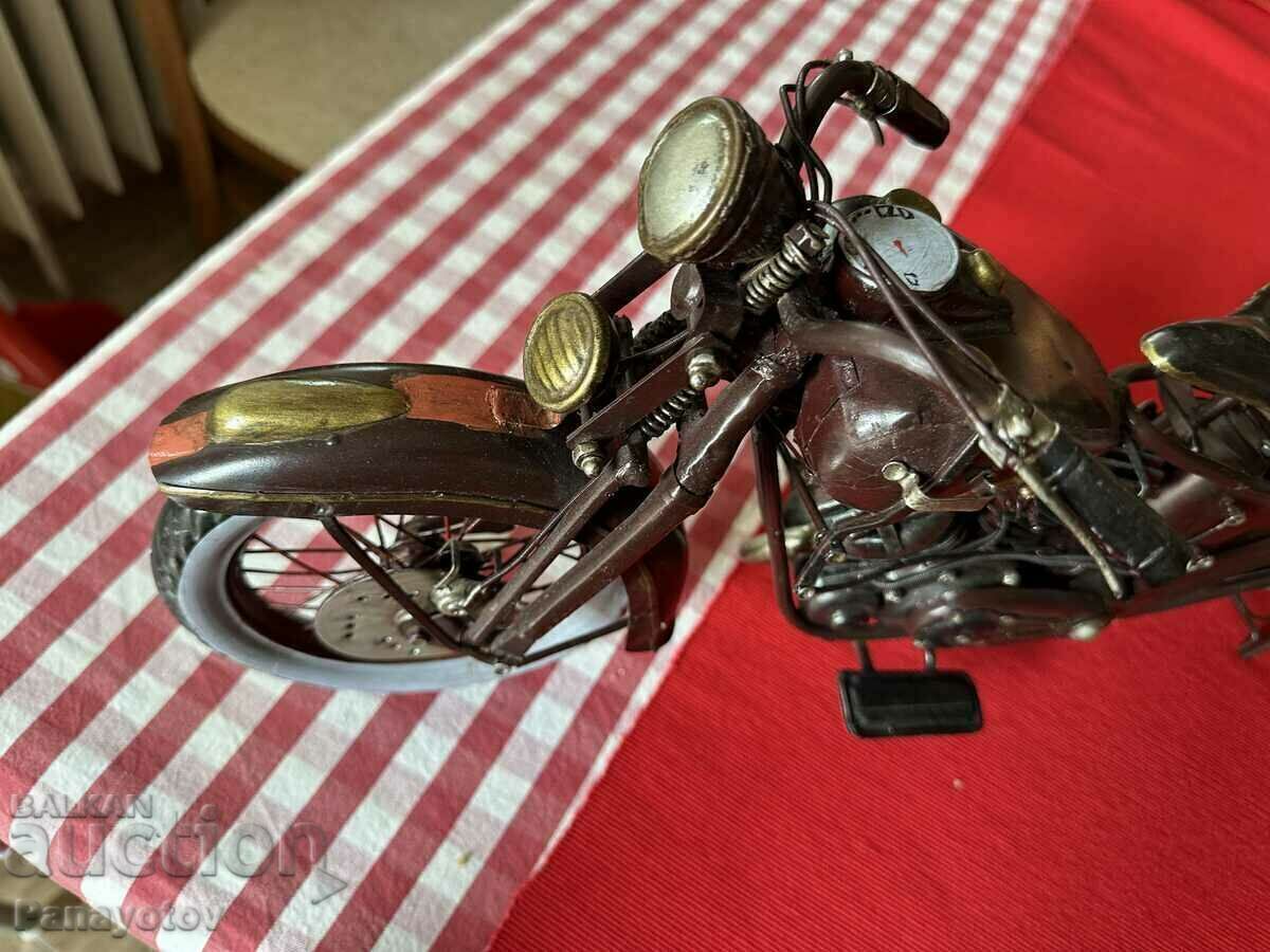 TOY MOTORCYCLE METAL UNIQUE 1920s CRAFTMANSHIP GREAT with price 1220.00 BGN | € 623.78
