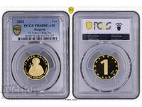 LEUL DE AUR 2002 ST IVAN OF RIL PCGS PF 68 GOLD NGC BULGARIA