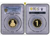 ЗЛАТЕН ЛЕВ 2002 СВ ИВАН РИЛСКИ PCGS PF 68 ЗЛАТО NGC БЪЛГАРИЯ