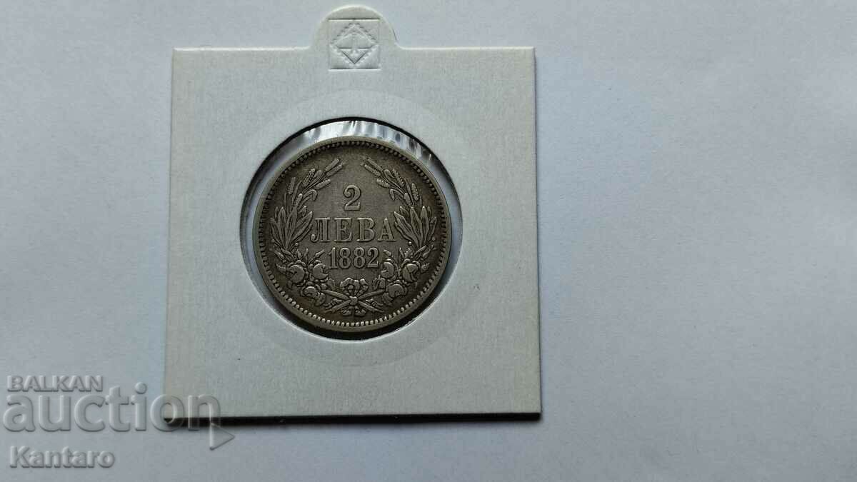 Монета - БЪЛГАРИЯ - 2 лева - 1882 г.