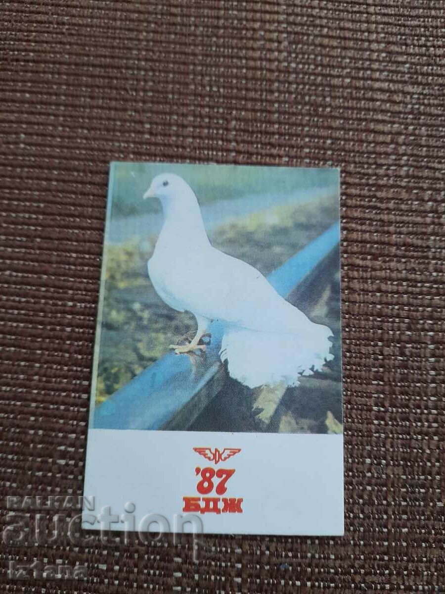 Calendar BDZ 1987