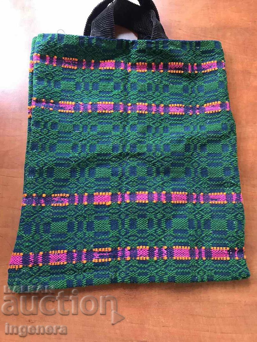 Auction HANDWOVEN ETHNIC WOOL BAG Auction HANDWOVEN ETHNIC WOOL BAG