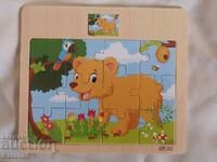 puzzle din lemn pentru copii mic
