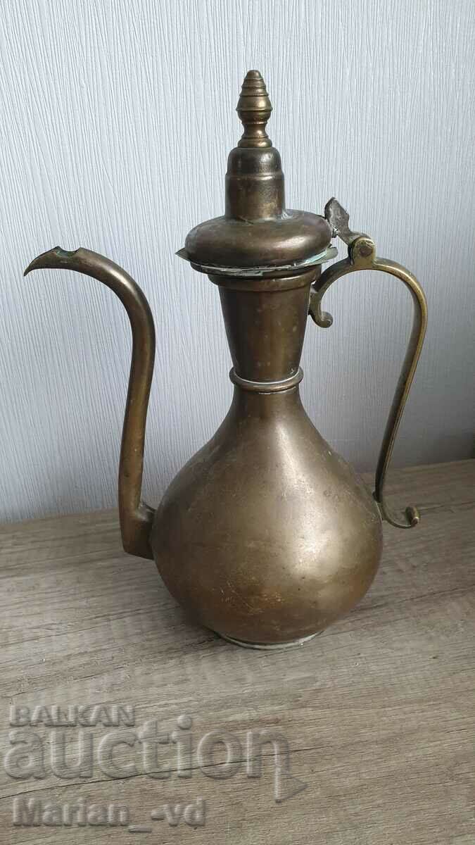 Old bronze kettle