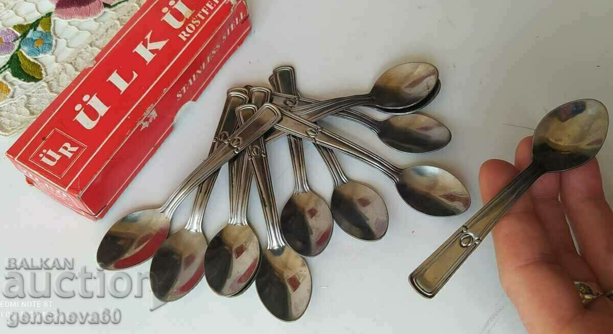 Nice ROSTFERI coffee spoons with price 25.00 BGN | € 12.78 Nice ROSTFERI coffee spoons with price 25.00 BGN | € 12.78