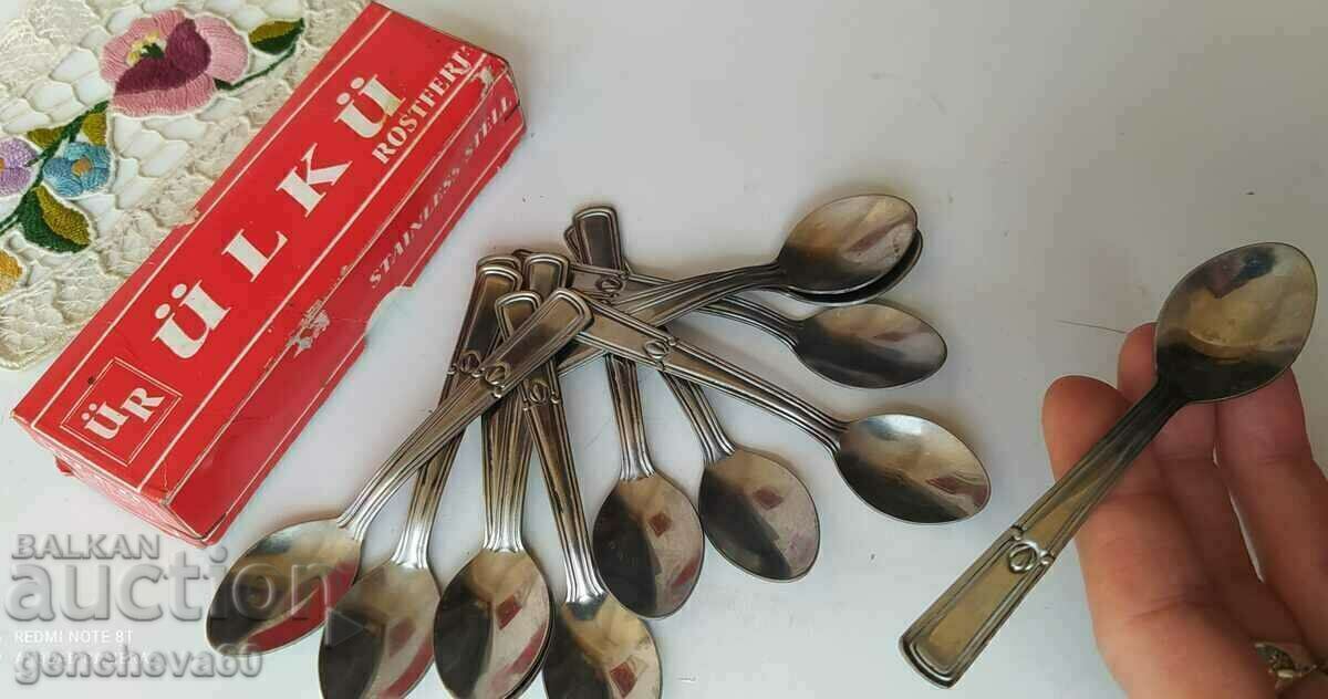 Auction Nice ROSTFERI coffee spoons Auction Nice ROSTFERI coffee spoons