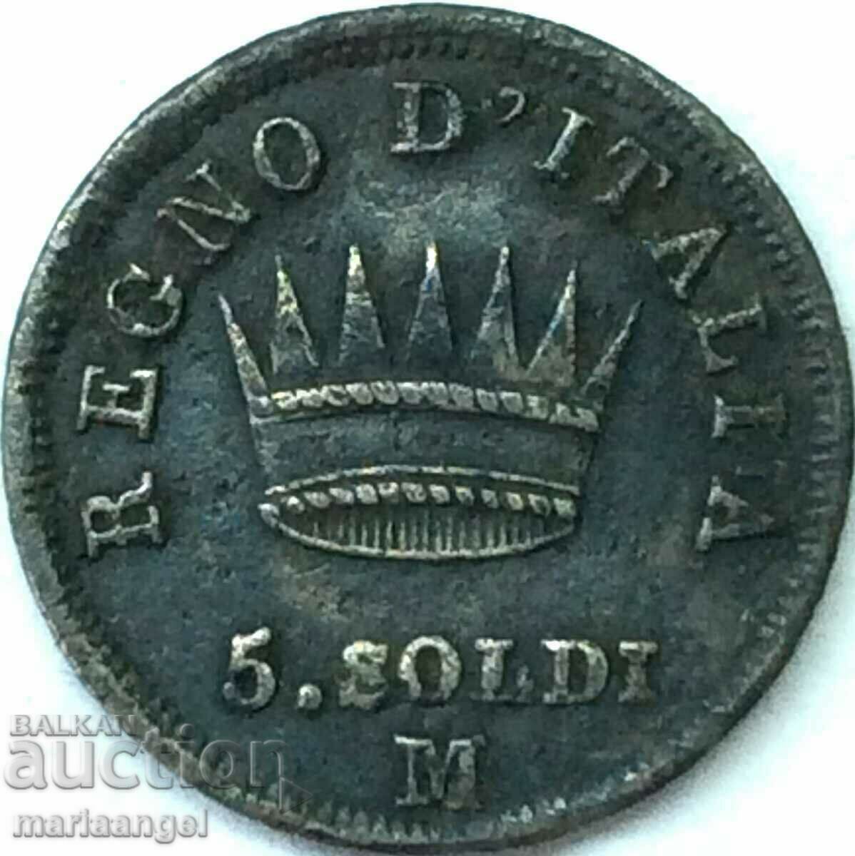 Наполеон 5  солди 1813 Италия М - Милан кралство 1804-1814