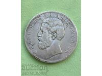 Moneda de Argint Romania 5 LEI 5 Lei1883