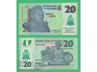 (¯`'•.¸ NIGERIA 20 Naira 2018 UNC ¸.•'´¯)