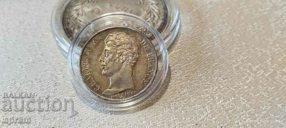 Auction 1 franc 1828 Auction 1 franc 1828