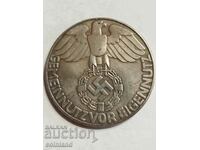 German Nazi Coin Medal Plaque - REPLICA REPRODUCTION