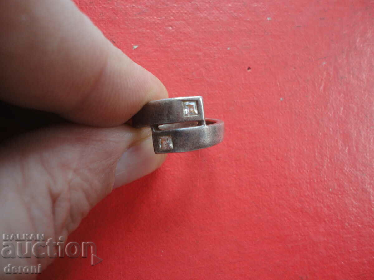 Silver ring with stones 2 with price 40.00 BGN | € 20.45 Silver ring with stones 2 with price 40.00 BGN | € 20.45