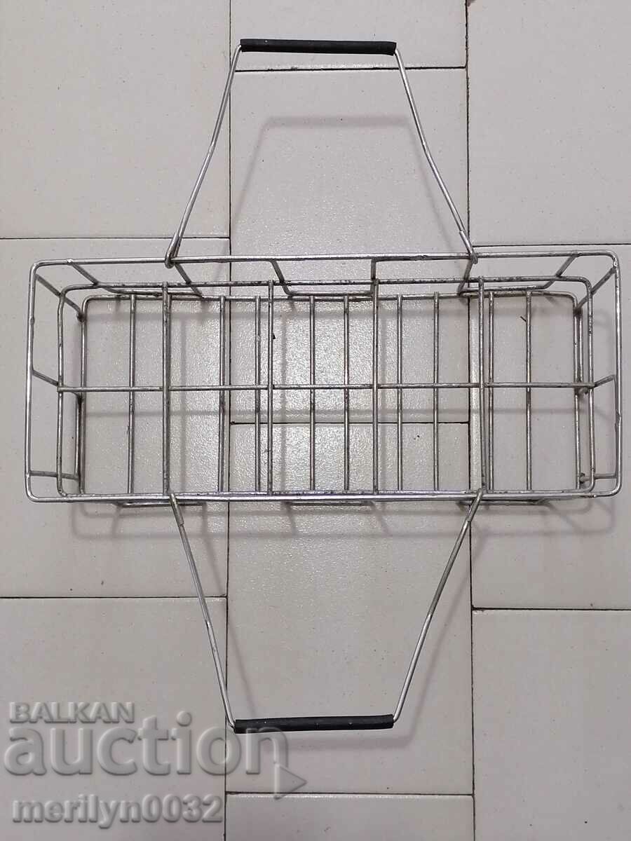 Метална кошница за бутилки лимонада кока кола НРБ чанта - 6 Метална кошница за бутилки лимонада кока кола НРБ чанта - 6