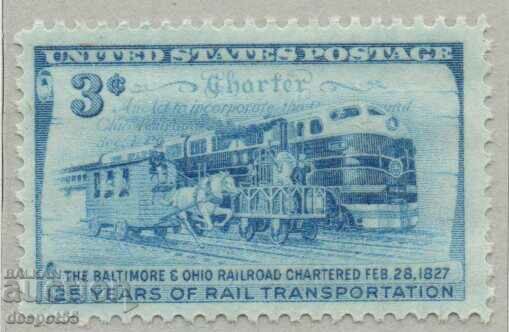 1952. Η.Π.Α. Χάρτης σιδηροδρόμων της Βαλτιμόρης και του Οχάιο.