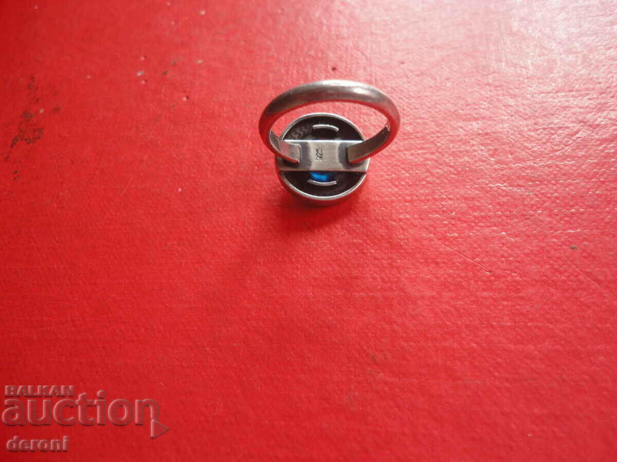 A great silver ring with 3 stones - 6 A great silver ring with 3 stones - 6