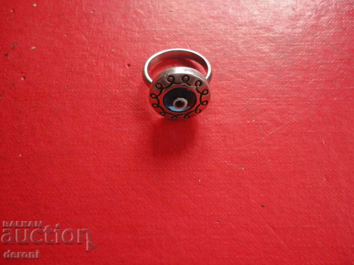 A great silver ring with 3 stones - 7 A great silver ring with 3 stones - 7